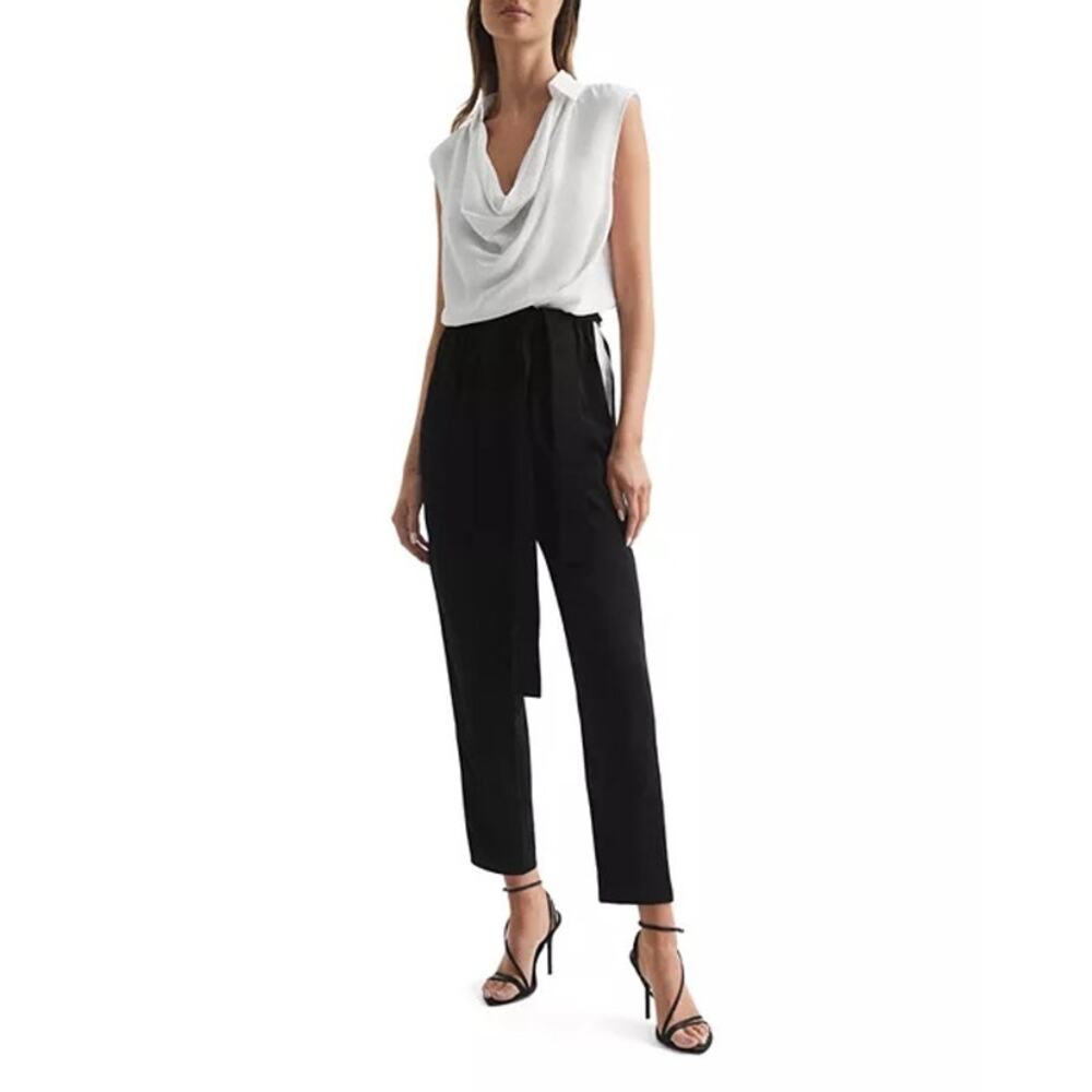 Reiss Black and White Jumpsuit